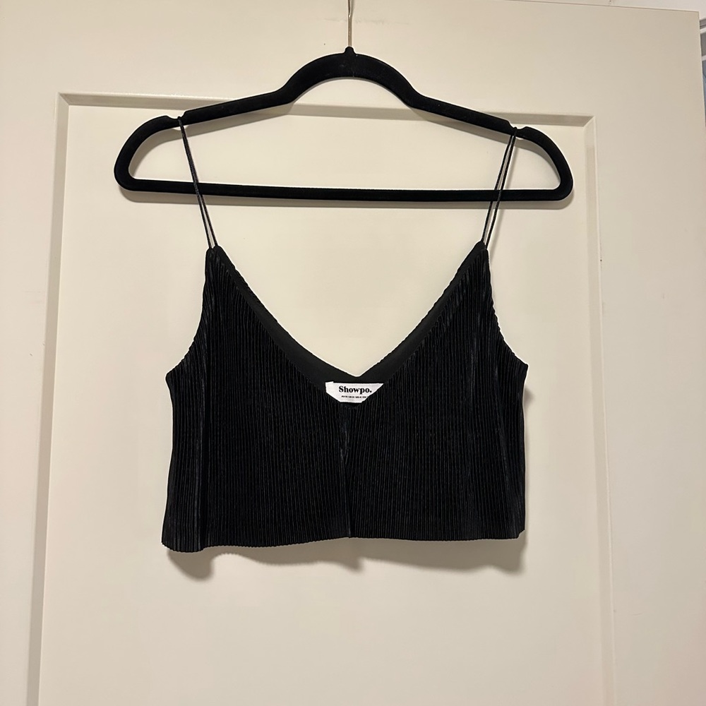 Showpo. Black Ribbed 2 piece set